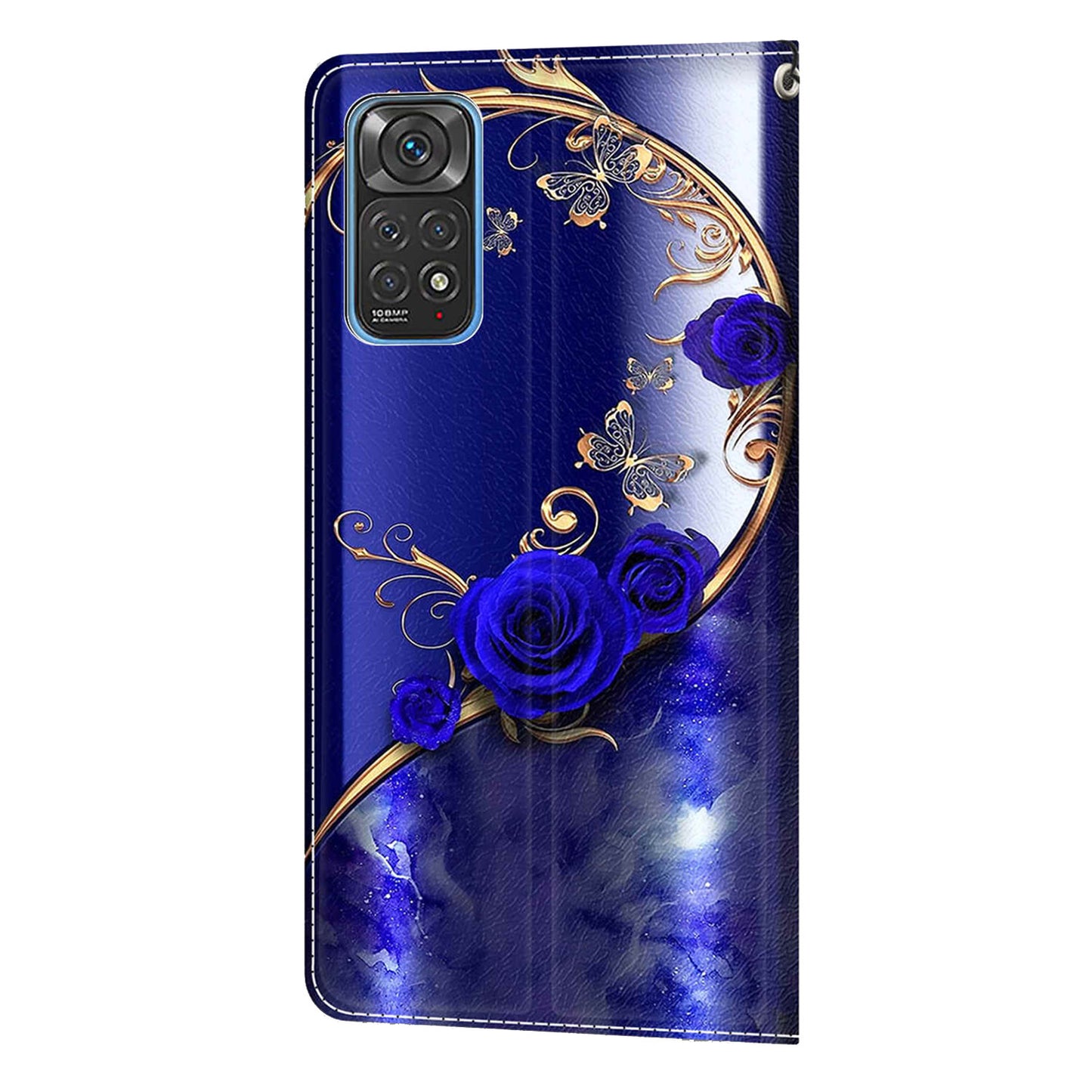 Leather Phone Case for Xiaomi Redmi Note 11 4G (Qualcomm) / Note 11S 4G , Pattern Printing Card Slots Stand Flip Cover