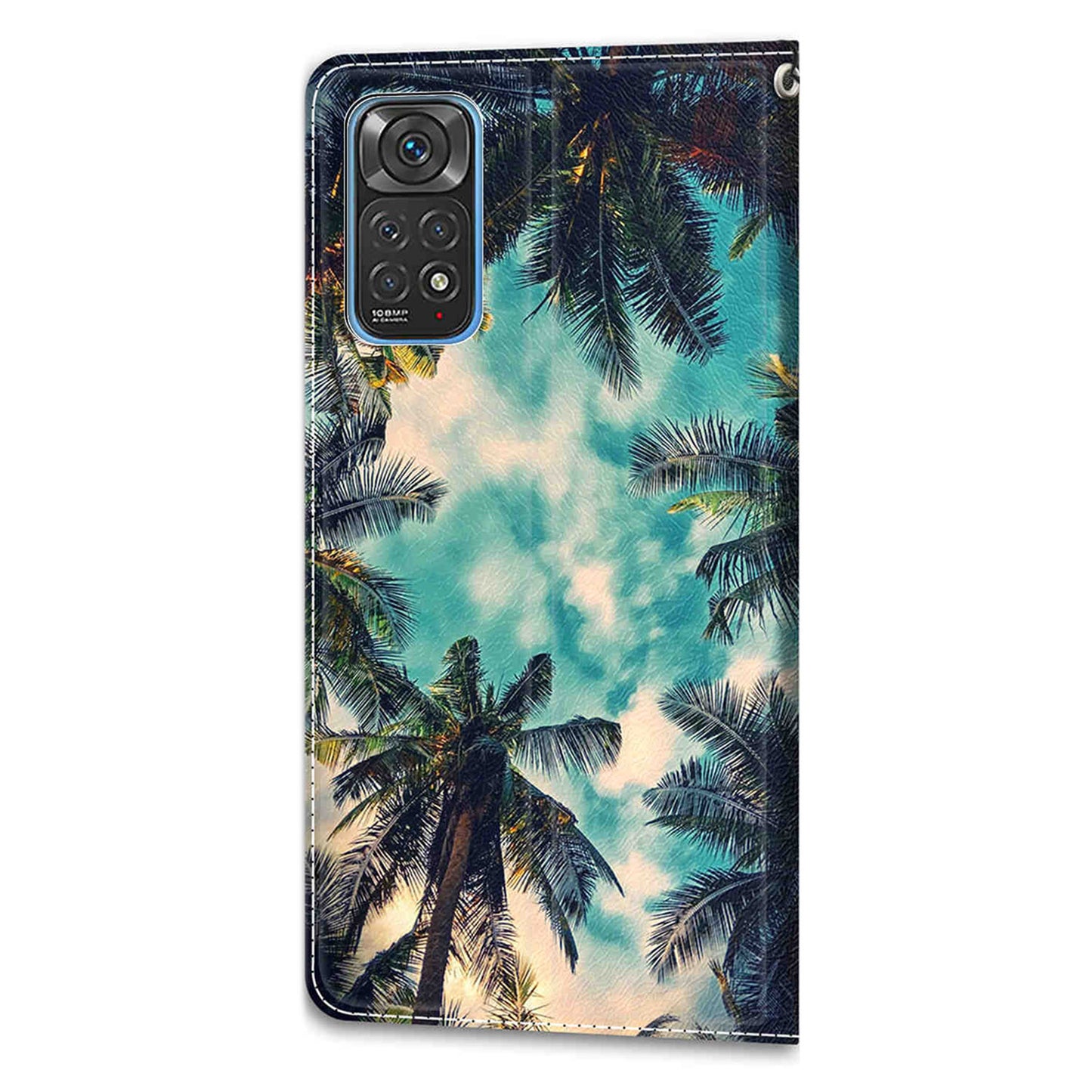 Leather Phone Case for Xiaomi Redmi Note 11 4G (Qualcomm) / Note 11S 4G , Pattern Printing Card Slots Stand Flip Cover