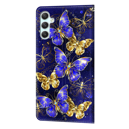 Shockproof Case for Samsung Galaxy A34 5G Card Slots Stand Phone Case Pattern Printed Leather Cover