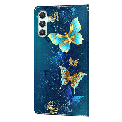 Shockproof Case for Samsung Galaxy A34 5G Card Slots Stand Phone Case Pattern Printed Leather Cover