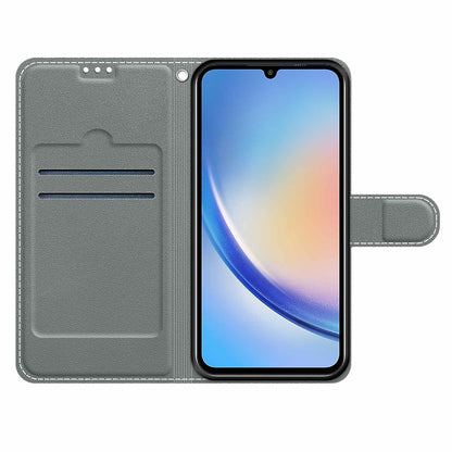 Shockproof Case for Samsung Galaxy A34 5G Card Slots Stand Phone Case Pattern Printed Leather Cover