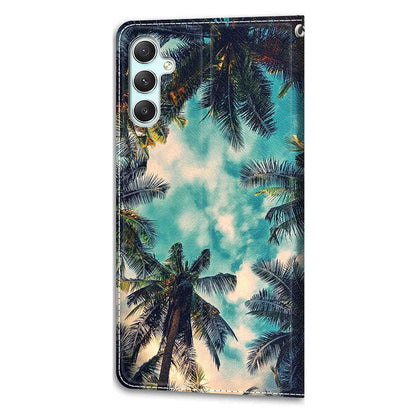 Shockproof Case for Samsung Galaxy A34 5G Card Slots Stand Phone Case Pattern Printed Leather Cover