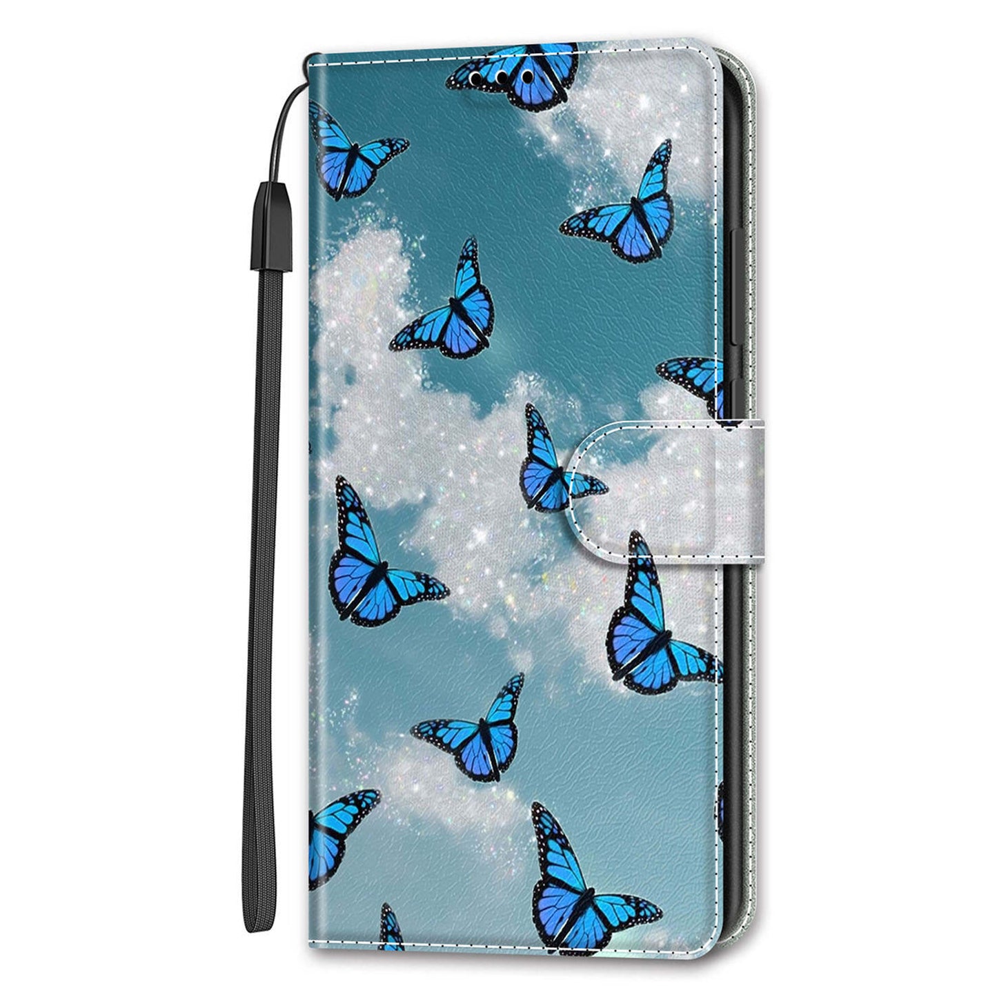Leather Case for iPhone 14 , Pattern Printed Card Holder Stand Phone Cover