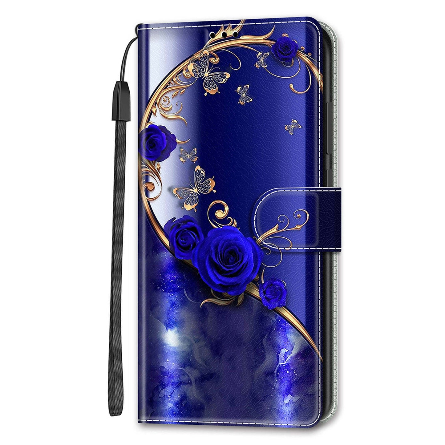 Leather Case for iPhone 14 , Pattern Printed Card Holder Stand Phone Cover