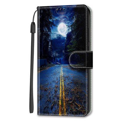 For iPhone 14 Pro Pattern Printing Leather Phone Case Card Slots Flip Stand Cover