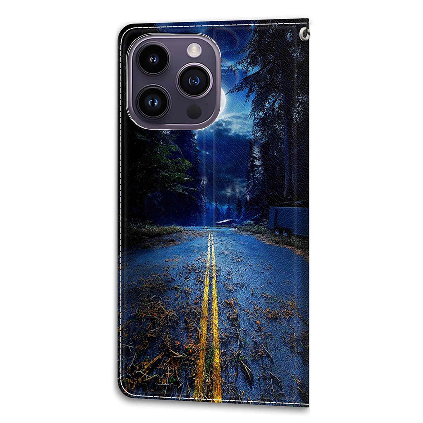 For iPhone 14 Pro Pattern Printing Leather Phone Case Card Slots Flip Stand Cover