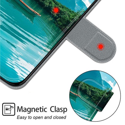 For iPhone 14 Pro Pattern Printing Leather Phone Case Card Slots Flip Stand Cover