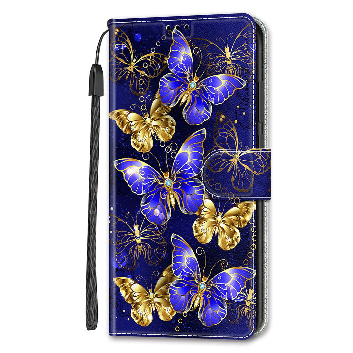 For iPhone 14 Pro Max Pattern Printed Leather Phone Case Card Holder Flip Stand Cover