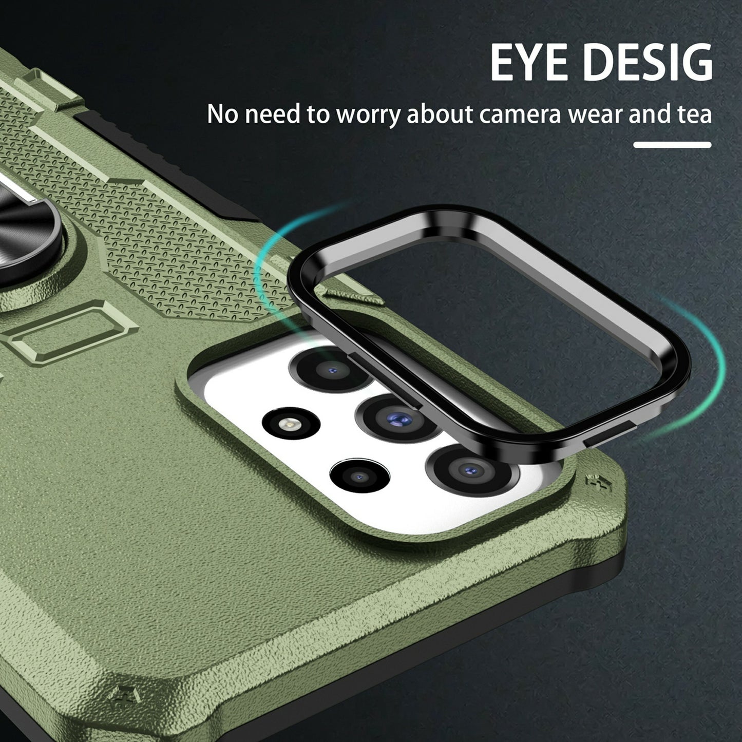 For Infinix Smart 7 4G Anti-Scratch PC + TPU Phone Case Rugged Cover with Ring Kickstand