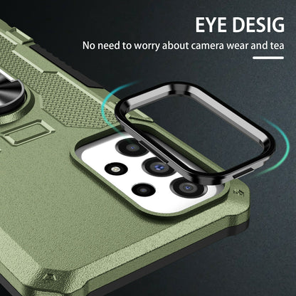For Infinix Smart 7 4G Anti-Scratch PC + TPU Phone Case Rugged Cover with Ring Kickstand