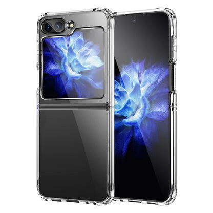 For Samsung Galaxy Z Flip5 5G Four Corner Anti-drop Cover Transparent TPU+Acrylic Folding Phone Case