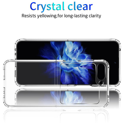 For Samsung Galaxy Z Flip5 5G Four Corner Anti-drop Cover Transparent TPU+Acrylic Folding Phone Case