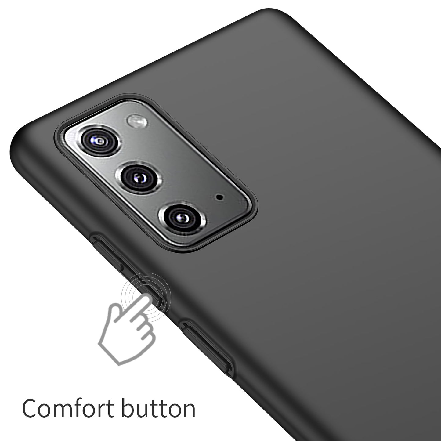 For Samsung Galaxy Note20 5G / Note20 Solid Color Hard PC Cover Shockproof Phone Case