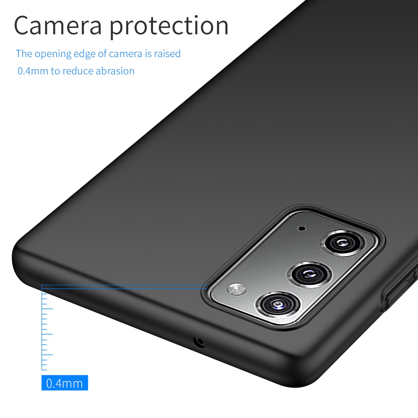 For Samsung Galaxy Note20 5G / Note20 Solid Color Hard PC Cover Shockproof Phone Case