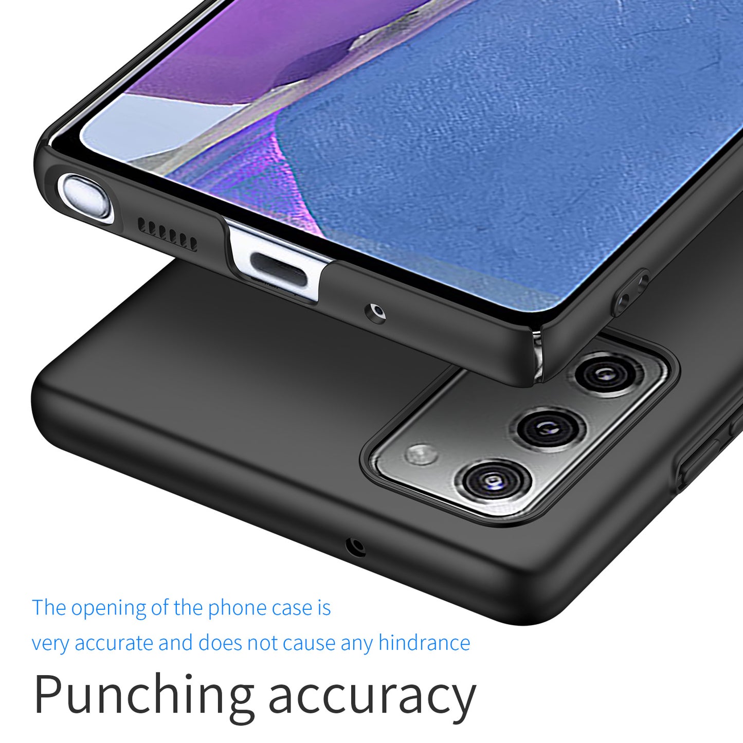 For Samsung Galaxy Note20 5G / Note20 Solid Color Hard PC Cover Shockproof Phone Case