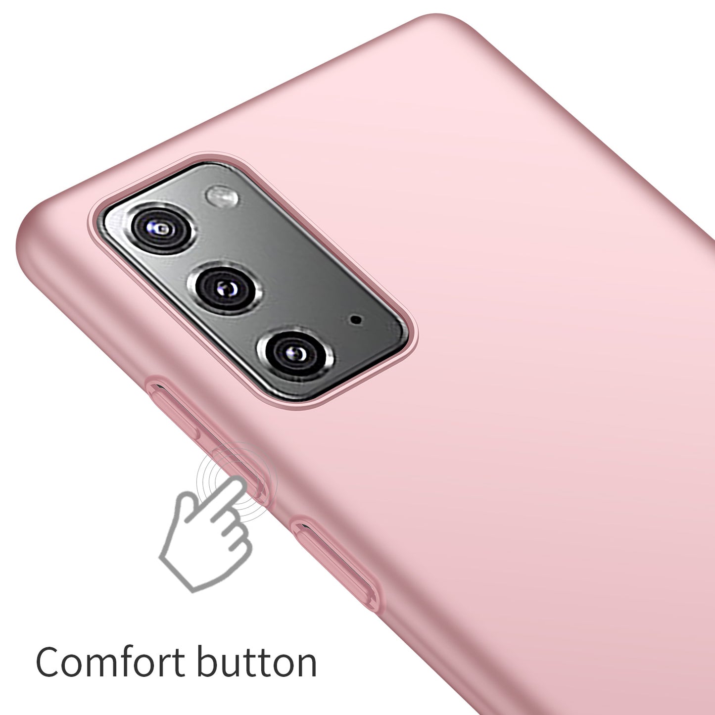 For Samsung Galaxy Note20 5G / Note20 Solid Color Hard PC Cover Shockproof Phone Case