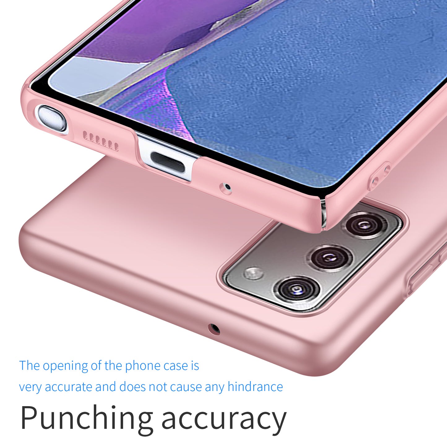 For Samsung Galaxy Note20 5G / Note20 Solid Color Hard PC Cover Shockproof Phone Case