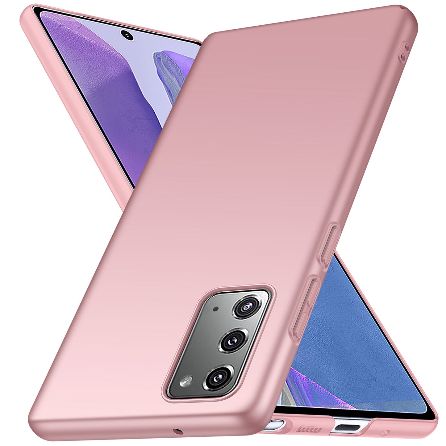 For Samsung Galaxy Note20 5G / Note20 Solid Color Hard PC Cover Shockproof Phone Case