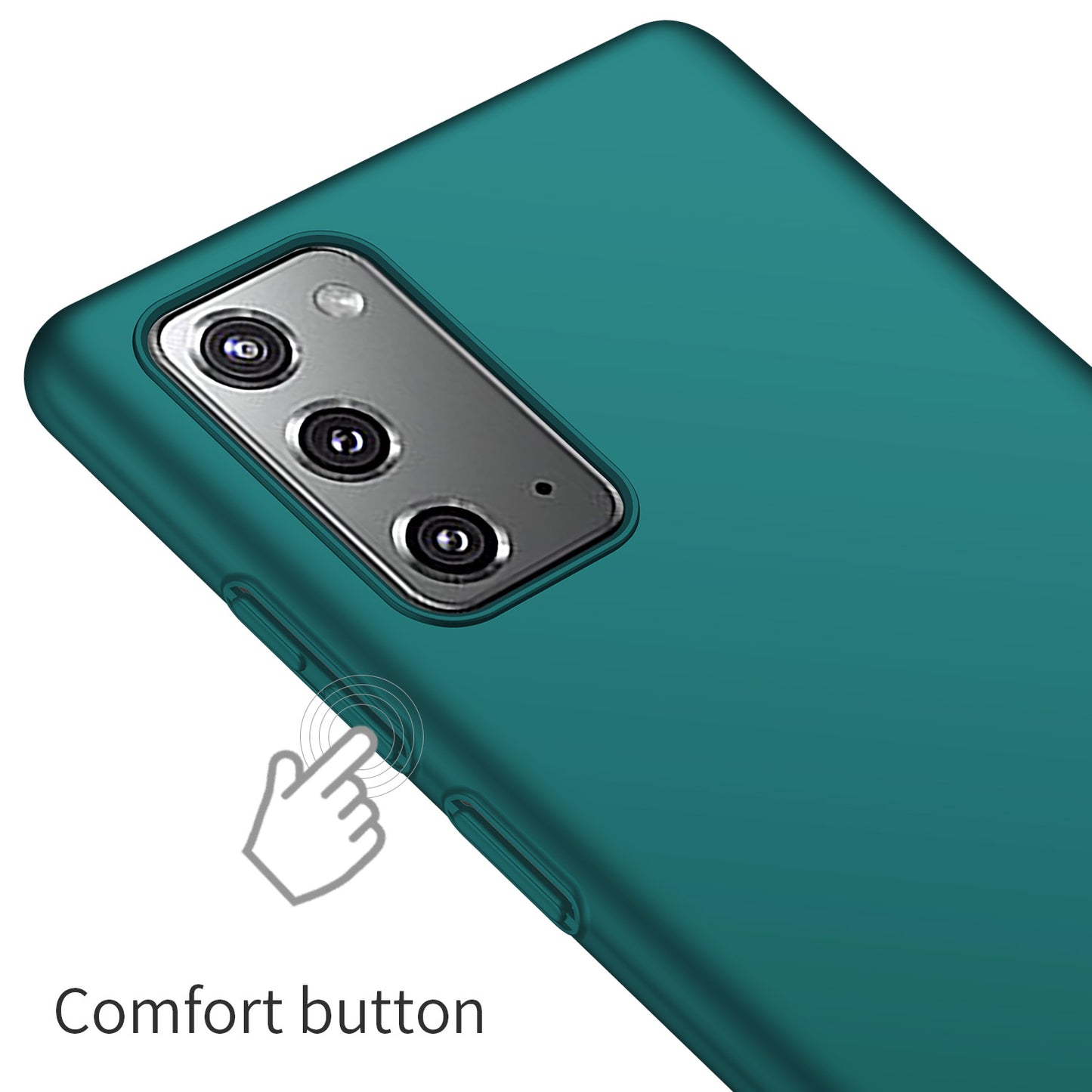 For Samsung Galaxy Note20 5G / Note20 Solid Color Hard PC Cover Shockproof Phone Case