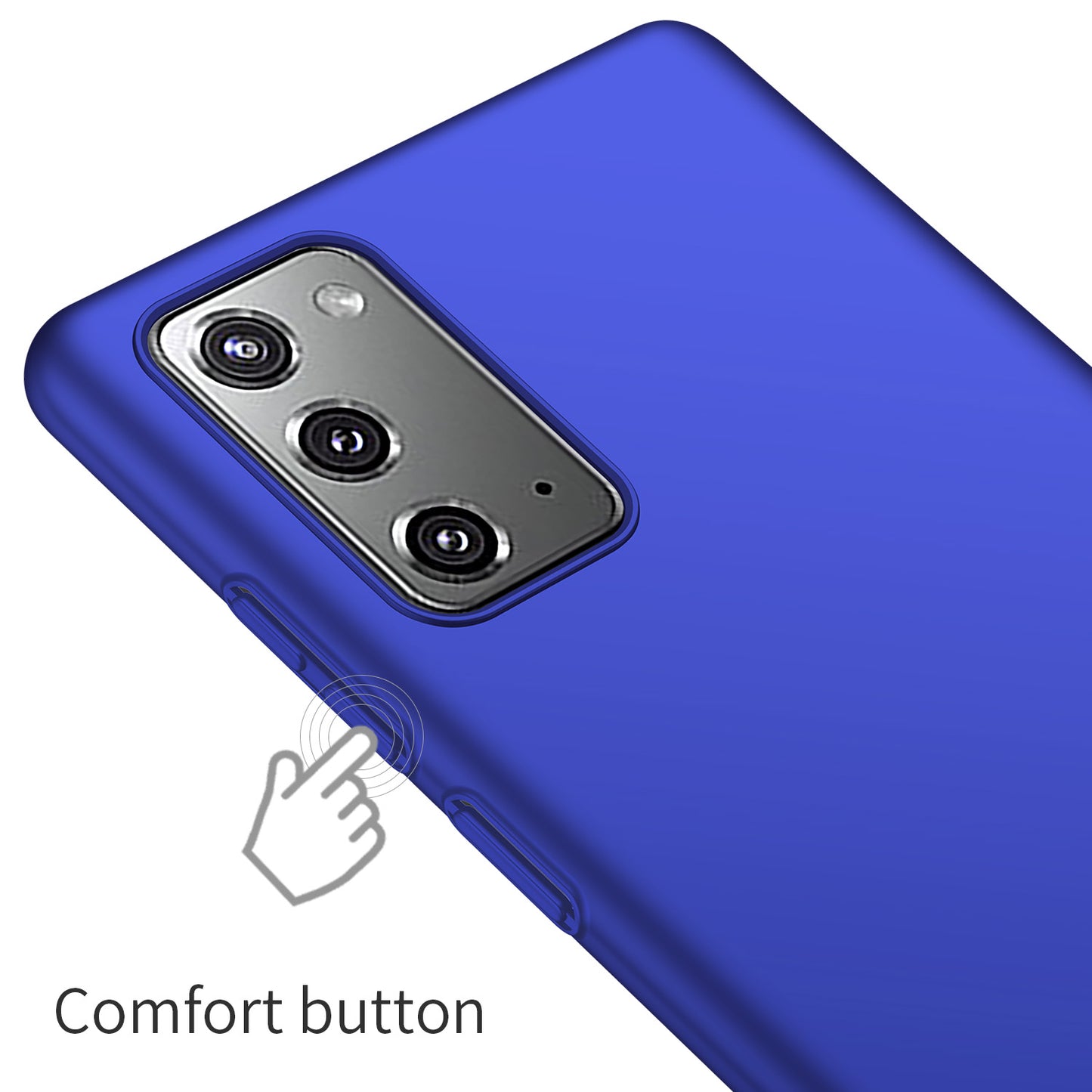 For Samsung Galaxy Note20 5G / Note20 Solid Color Hard PC Cover Shockproof Phone Case