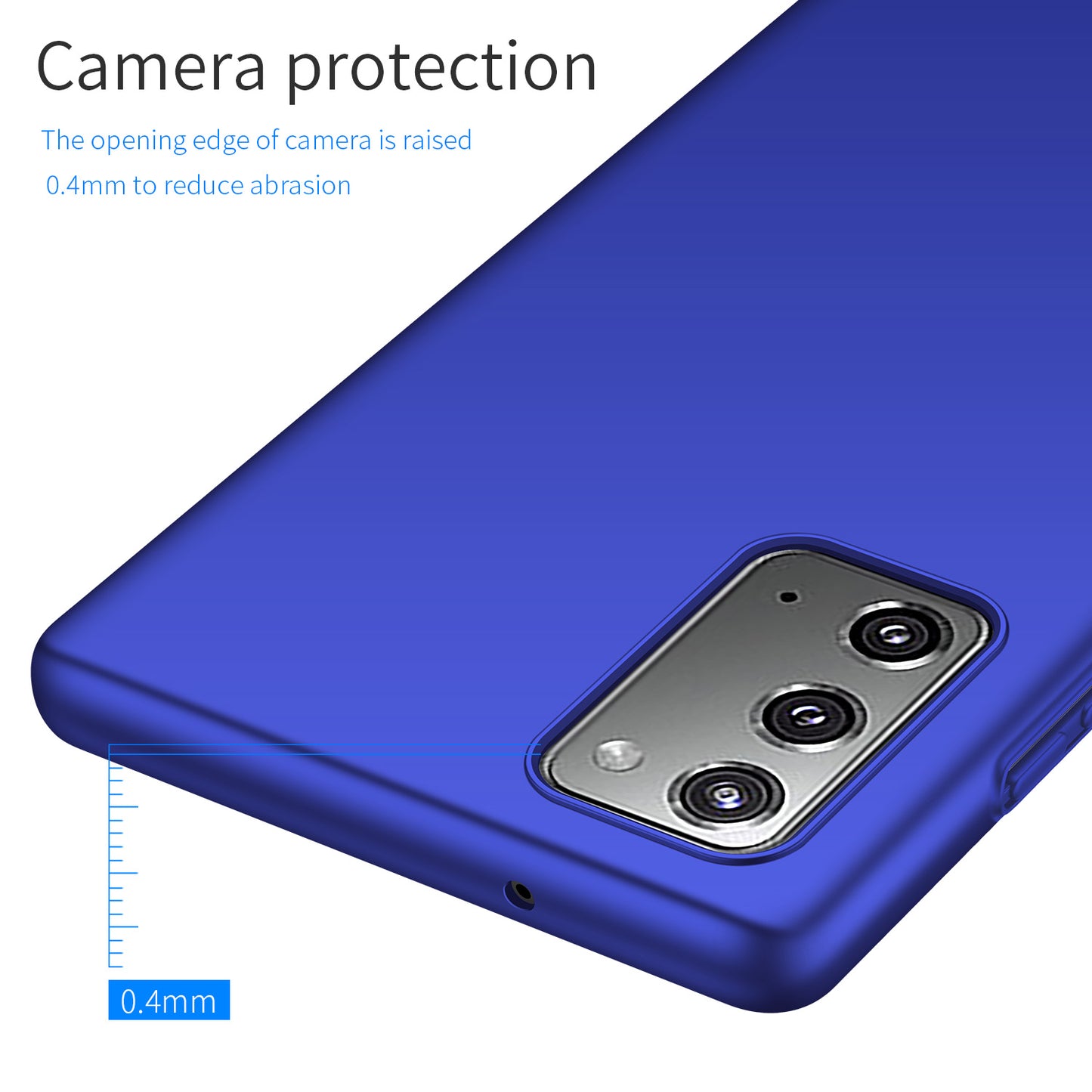 For Samsung Galaxy Note20 5G / Note20 Solid Color Hard PC Cover Shockproof Phone Case