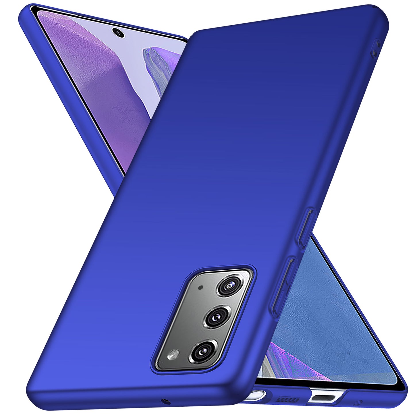 For Samsung Galaxy Note20 5G / Note20 Solid Color Hard PC Cover Shockproof Phone Case