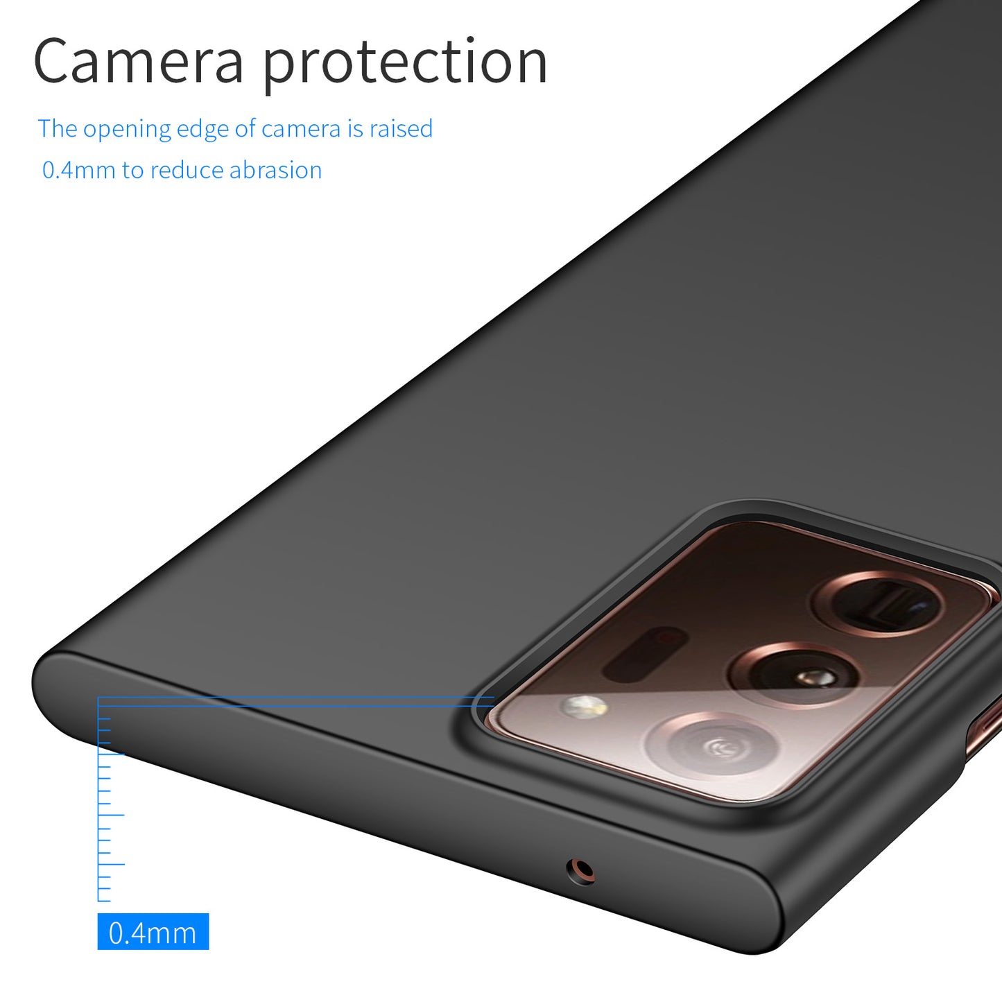 For Samsung Galaxy Note20 Ultra 5G / Note20 Ultra Solid Color PC Protective Cover Anti-drop Phone Case