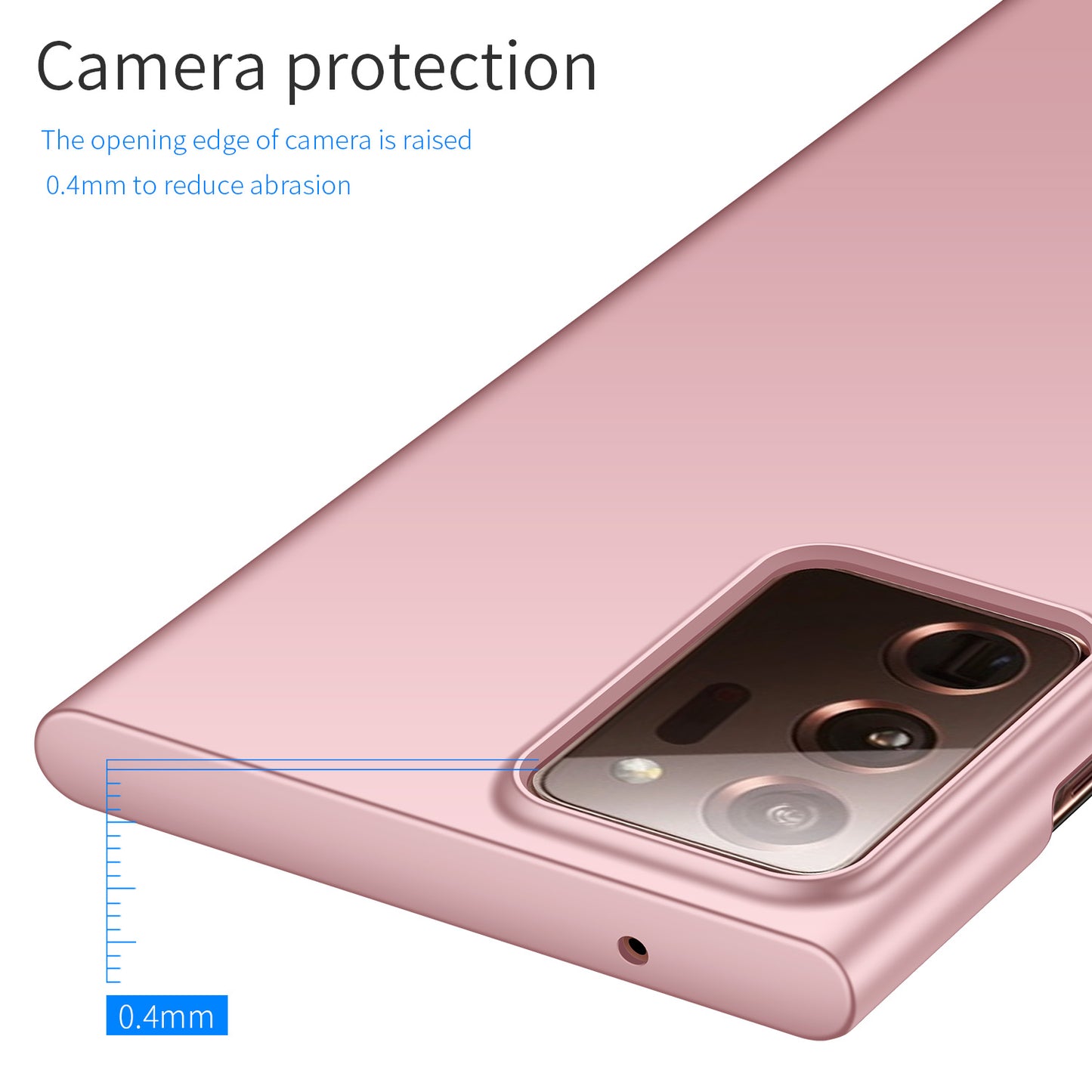 For Samsung Galaxy Note20 Ultra 5G / Note20 Ultra Solid Color PC Protective Cover Anti-drop Phone Case