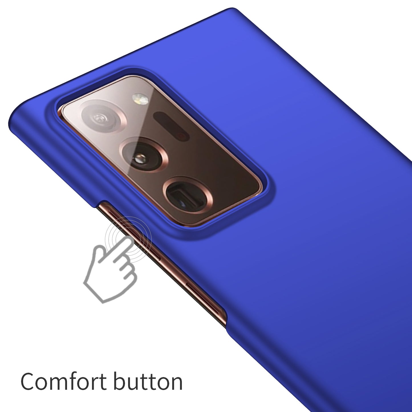 For Samsung Galaxy Note20 Ultra 5G / Note20 Ultra Solid Color PC Protective Cover Anti-drop Phone Case