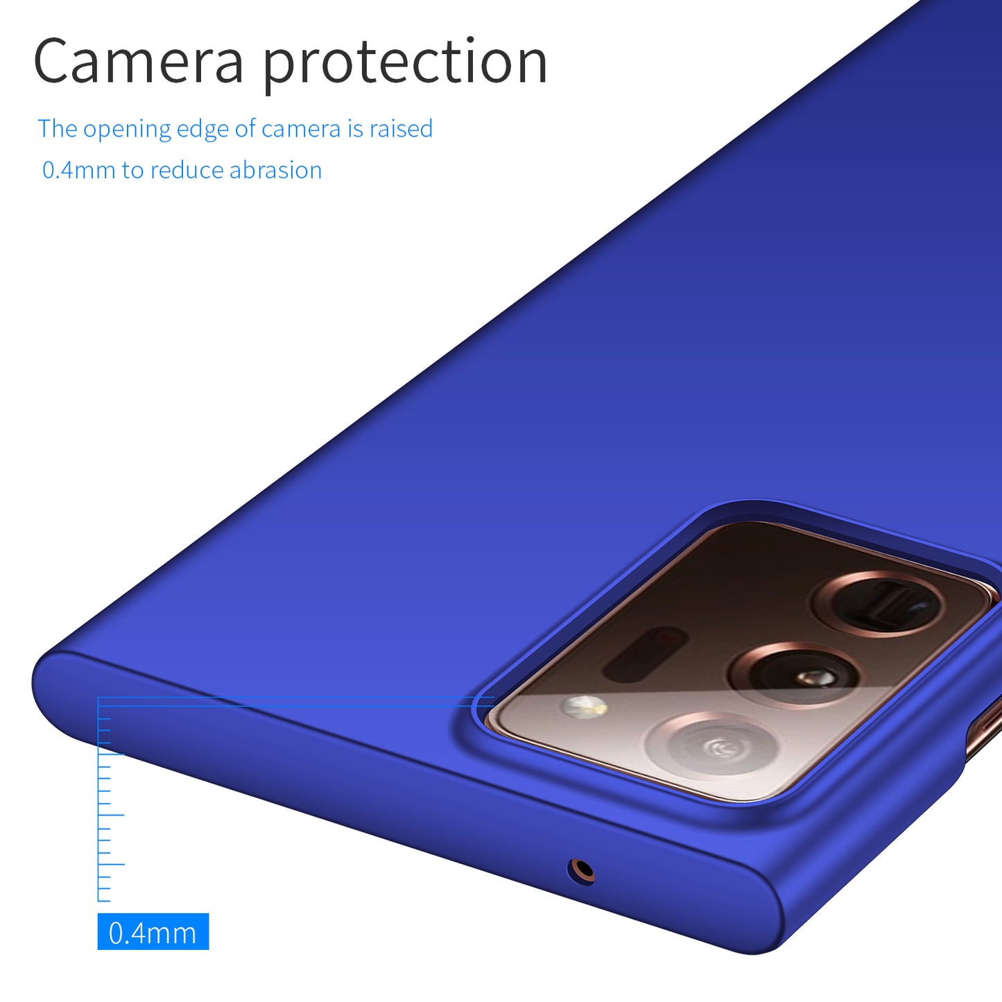 For Samsung Galaxy Note20 Ultra 5G / Note20 Ultra Solid Color PC Protective Cover Anti-drop Phone Case