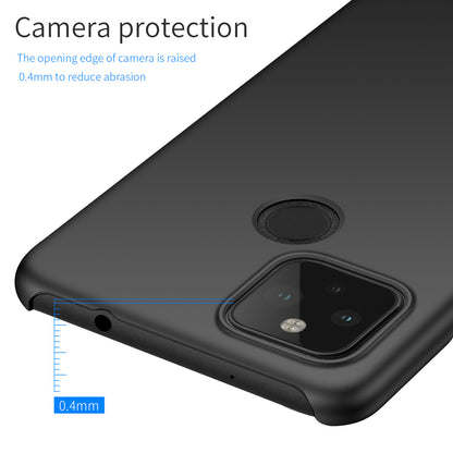 For Google Pixel 5 XL Solid Color Shockproof Phone Case Anti-fingerprint Hard PC Cover