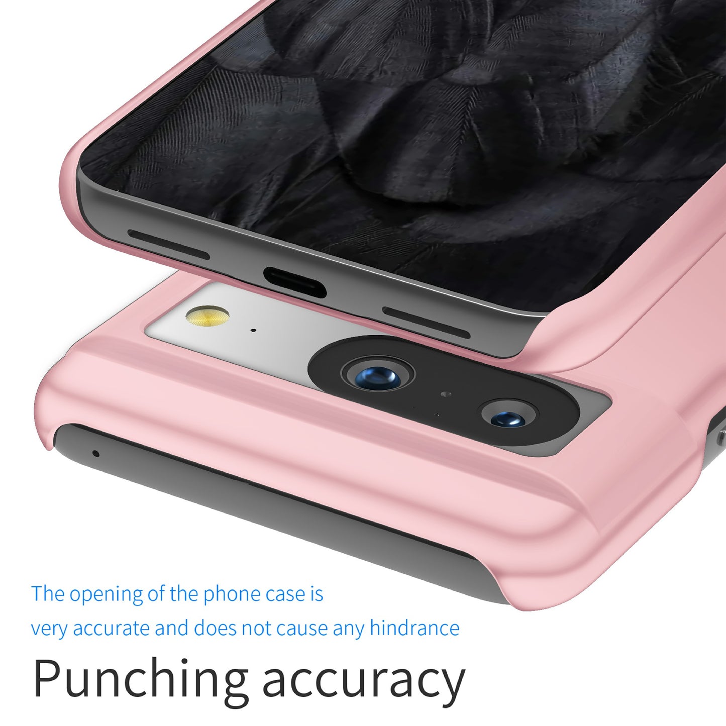 For Google Pixel 8 Solid Color Anti-drop Phone Case Hard PC Protection Cover