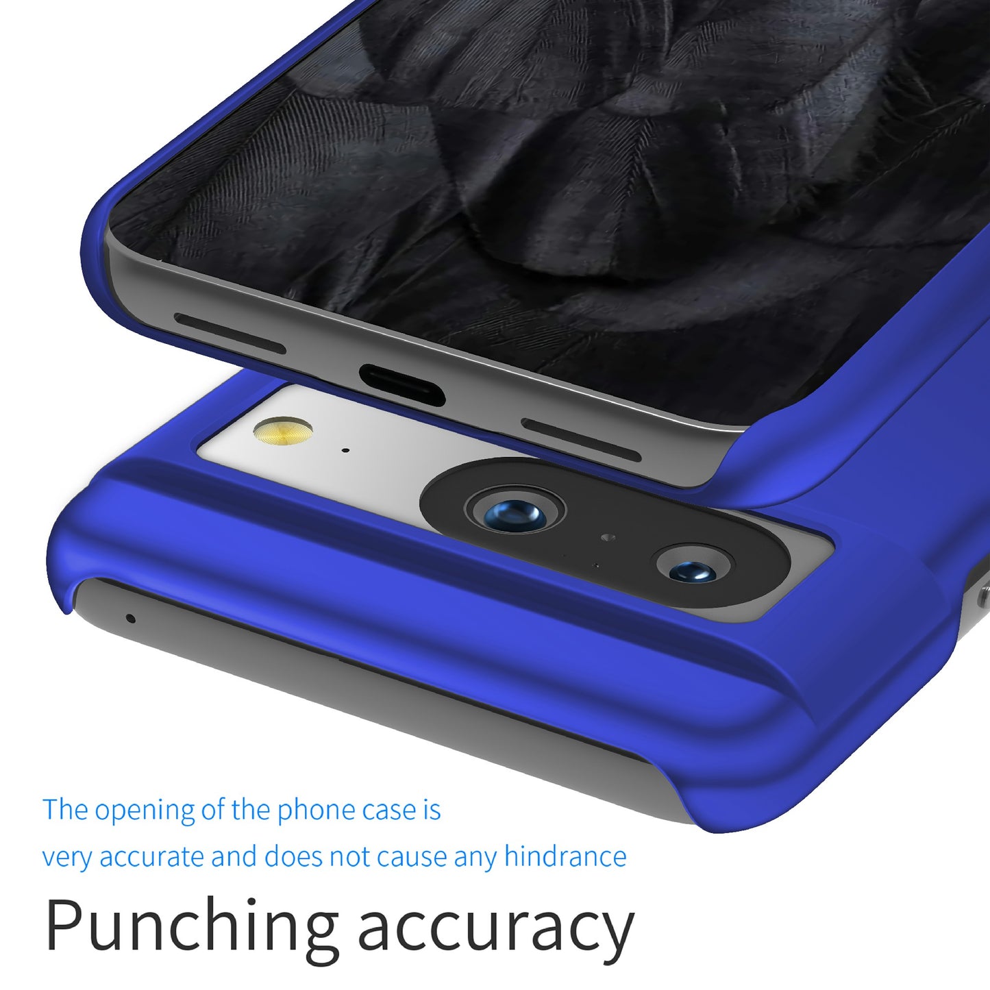 For Google Pixel 8 Solid Color Anti-drop Phone Case Hard PC Protection Cover
