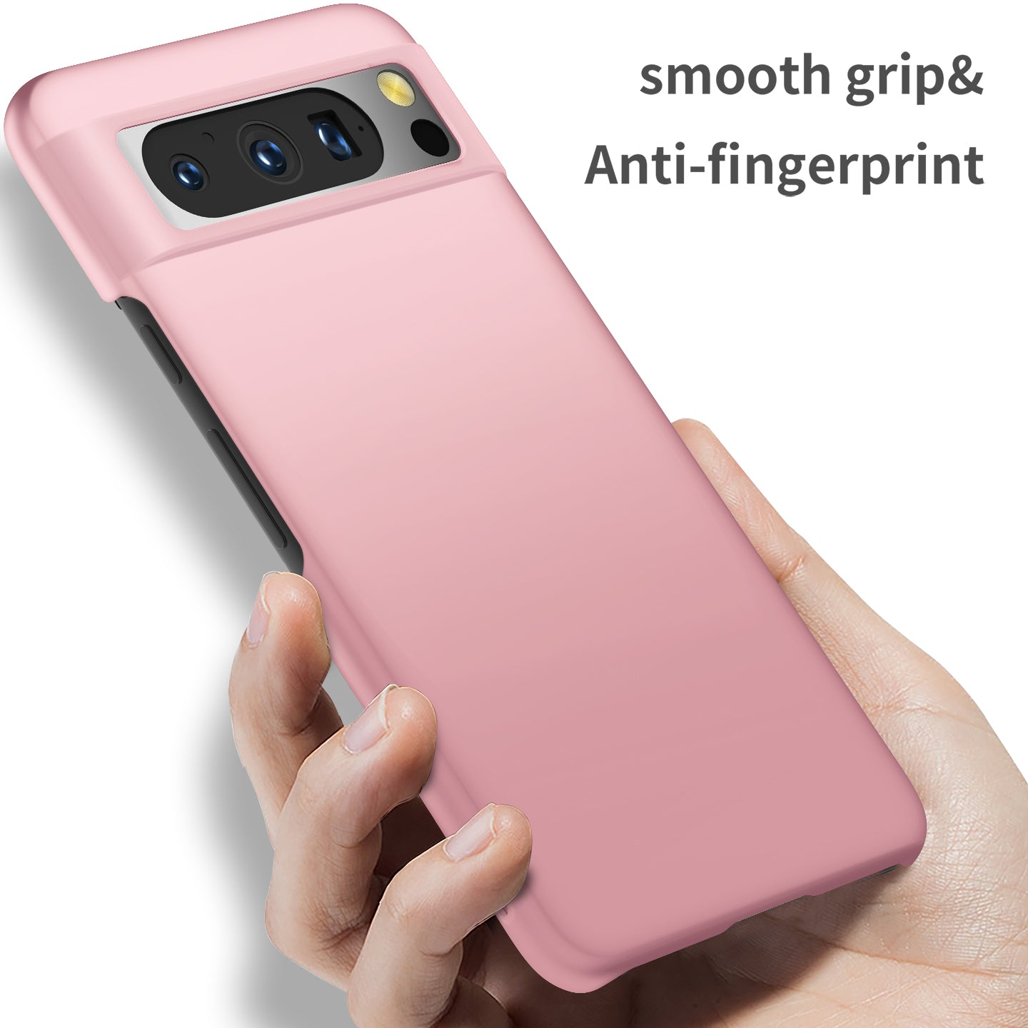 For Google Pixel 8 Pro Solid Color PC Drop-proof Cover Mobile Phone Case