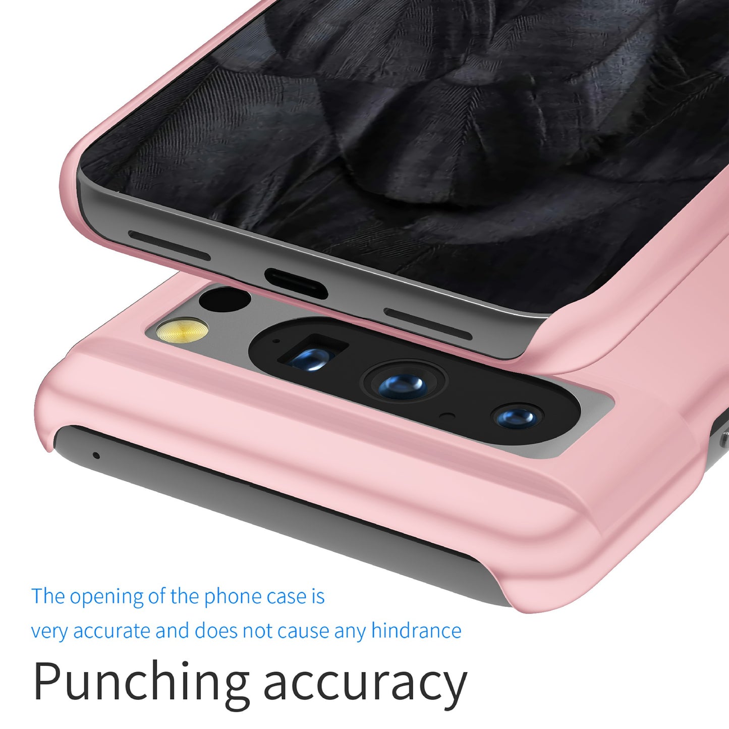 For Google Pixel 8 Pro Solid Color PC Drop-proof Cover Mobile Phone Case