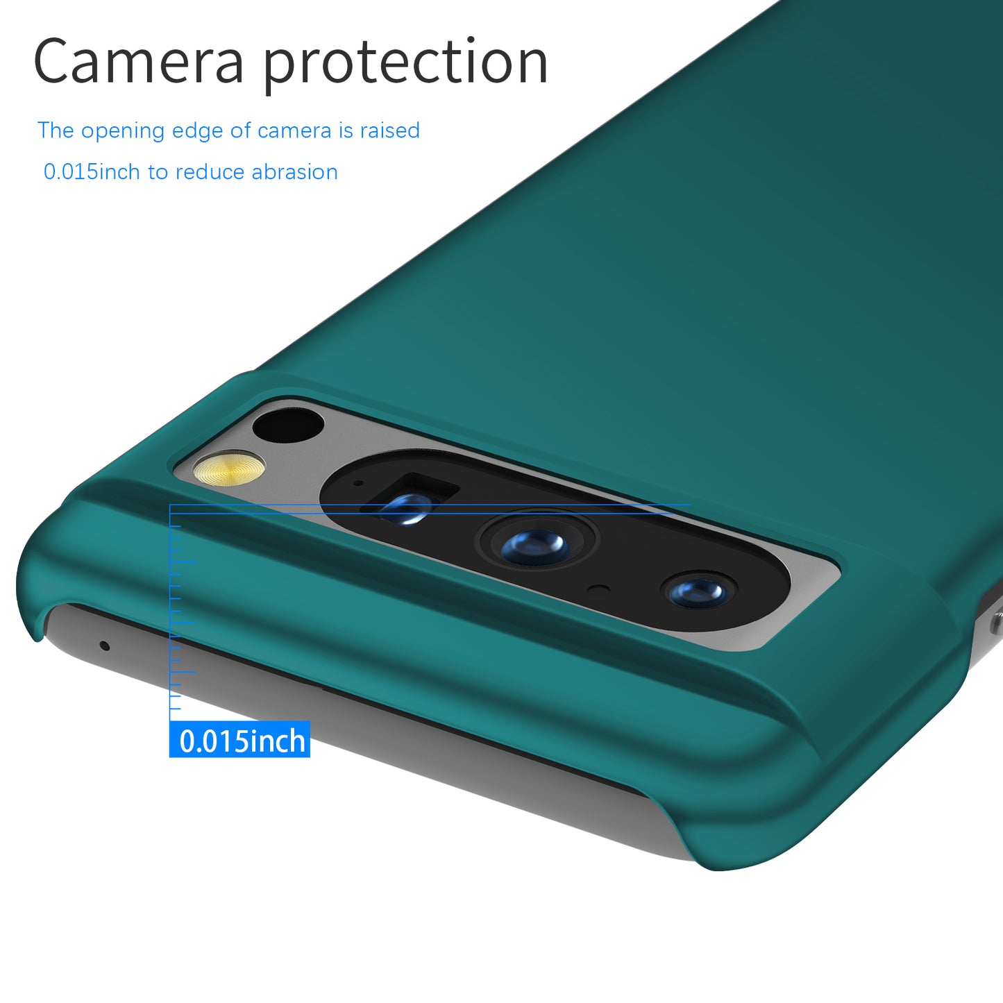 For Google Pixel 8 Pro Solid Color PC Drop-proof Cover Mobile Phone Case