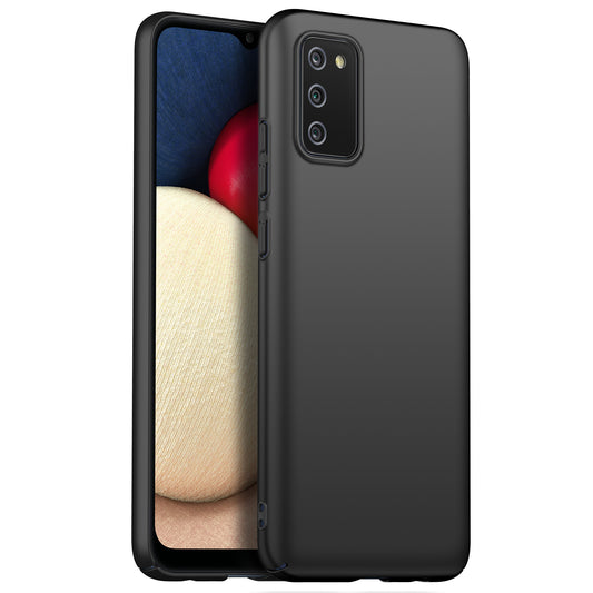 For Samsung Galaxy A02s (166.5x75.9x9.2mm) Hard PC Cover Solid Color Anti-Scratch Shockproof Phone Case
