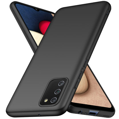 For Samsung Galaxy A02s (166.5x75.9x9.2mm) Hard PC Cover Solid Color Anti-Scratch Shockproof Phone Case