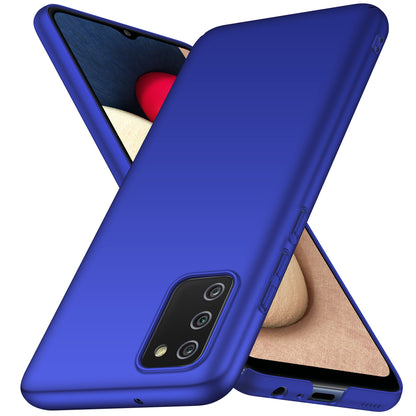 For Samsung Galaxy A02s (166.5x75.9x9.2mm) Hard PC Cover Solid Color Anti-Scratch Shockproof Phone Case
