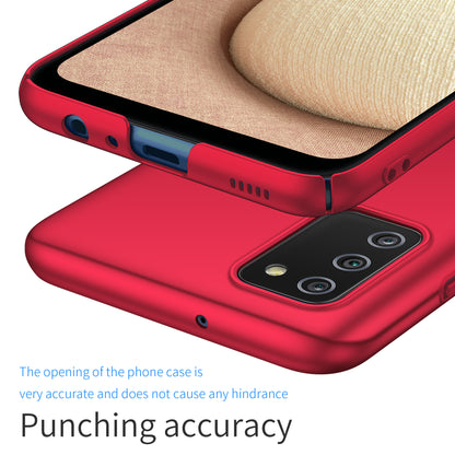 For Samsung Galaxy A02s (166.5x75.9x9.2mm) Hard PC Cover Solid Color Anti-Scratch Shockproof Phone Case