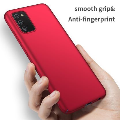 For Samsung Galaxy A02s (166.5x75.9x9.2mm) Hard PC Cover Solid Color Anti-Scratch Shockproof Phone Case