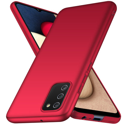 For Samsung Galaxy A02s (166.5x75.9x9.2mm) Hard PC Cover Solid Color Anti-Scratch Shockproof Phone Case