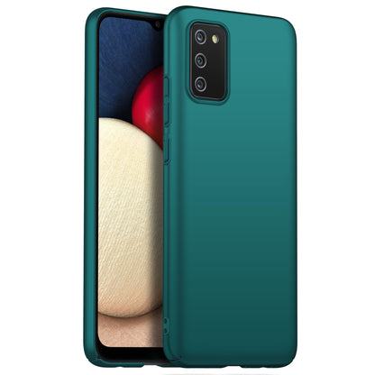 For Samsung Galaxy A02s (166.5x75.9x9.2mm) Hard PC Cover Solid Color Anti-Scratch Shockproof Phone Case