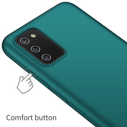For Samsung Galaxy A02s (166.5x75.9x9.2mm) Hard PC Cover Solid Color Anti-Scratch Shockproof Phone Case