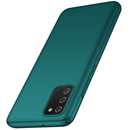 For Samsung Galaxy A02s (166.5x75.9x9.2mm) Hard PC Cover Solid Color Anti-Scratch Shockproof Phone Case