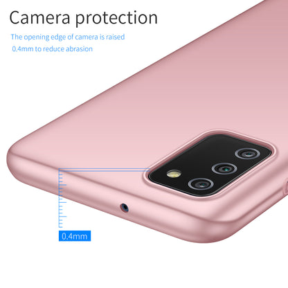 For Samsung Galaxy A02s (166.5x75.9x9.2mm) Hard PC Cover Solid Color Anti-Scratch Shockproof Phone Case