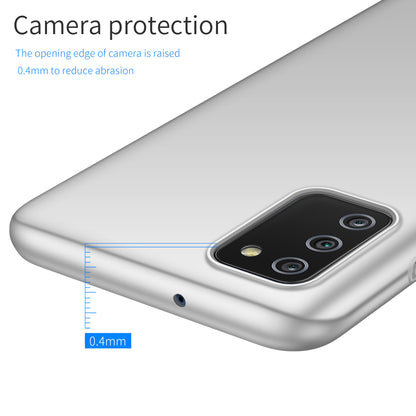 For Samsung Galaxy A02s (166.5x75.9x9.2mm) Hard PC Cover Solid Color Anti-Scratch Shockproof Phone Case