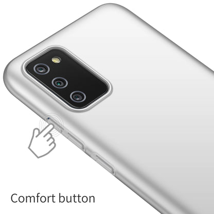 For Samsung Galaxy A02s (166.5x75.9x9.2mm) Hard PC Cover Solid Color Anti-Scratch Shockproof Phone Case