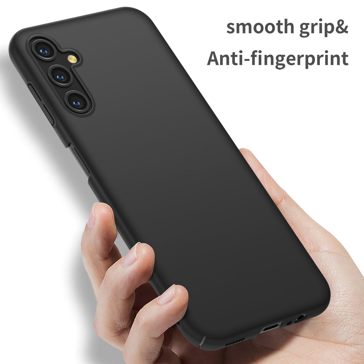 For Samsung Galaxy A14 5G / 4G Hard PC Back Cover Solid Color Shockproof Phone Case