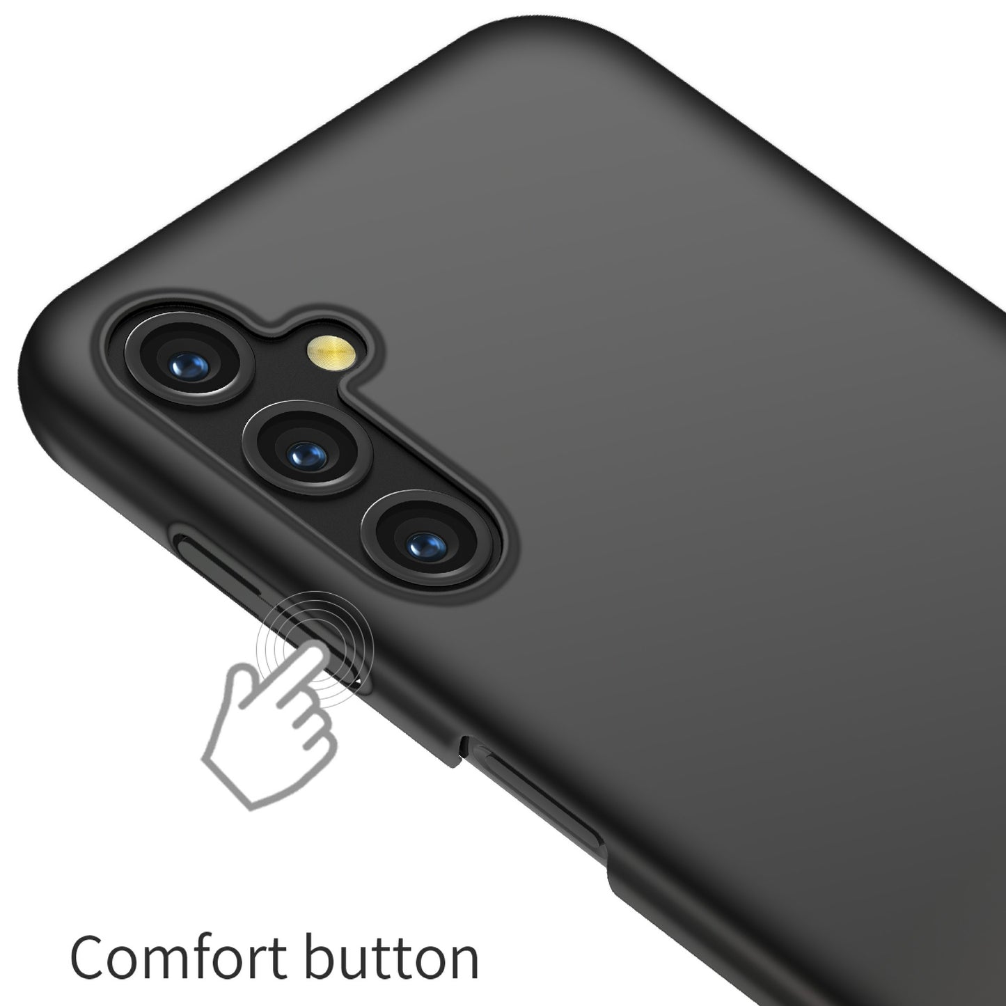 For Samsung Galaxy A14 5G / 4G Hard PC Back Cover Solid Color Shockproof Phone Case